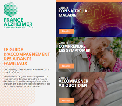 image lien : France Alzheimer : un guide pour l'accompagnement des aidants familiaux