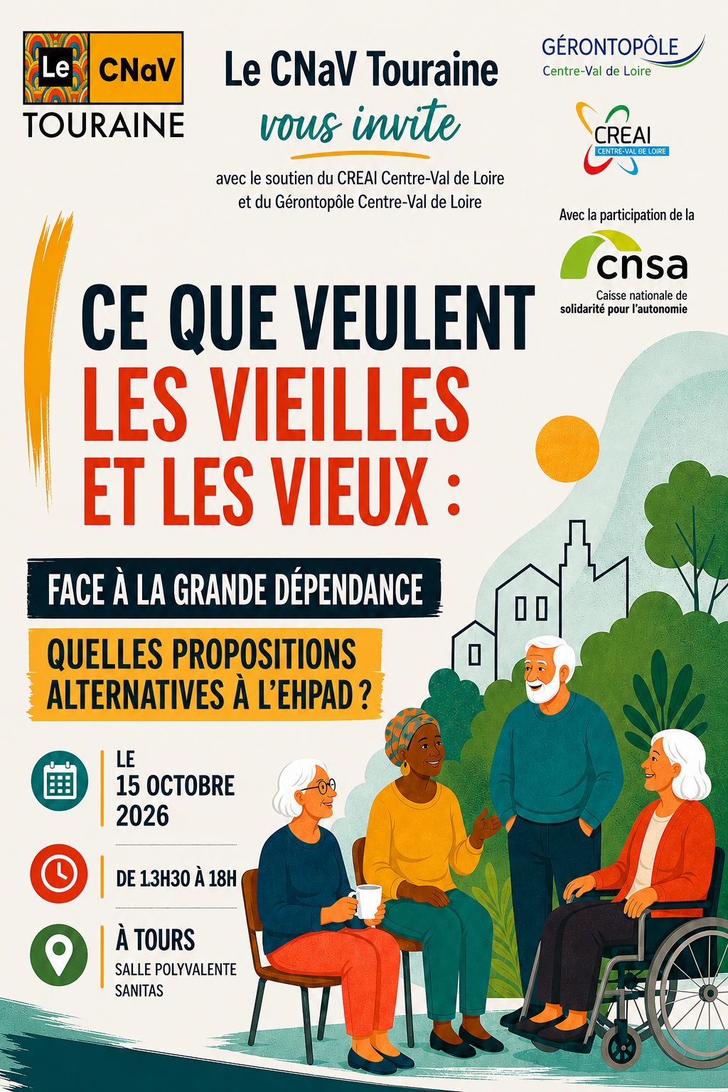 image : Avis aux séniors de TOURS RDV le 15 octobre!