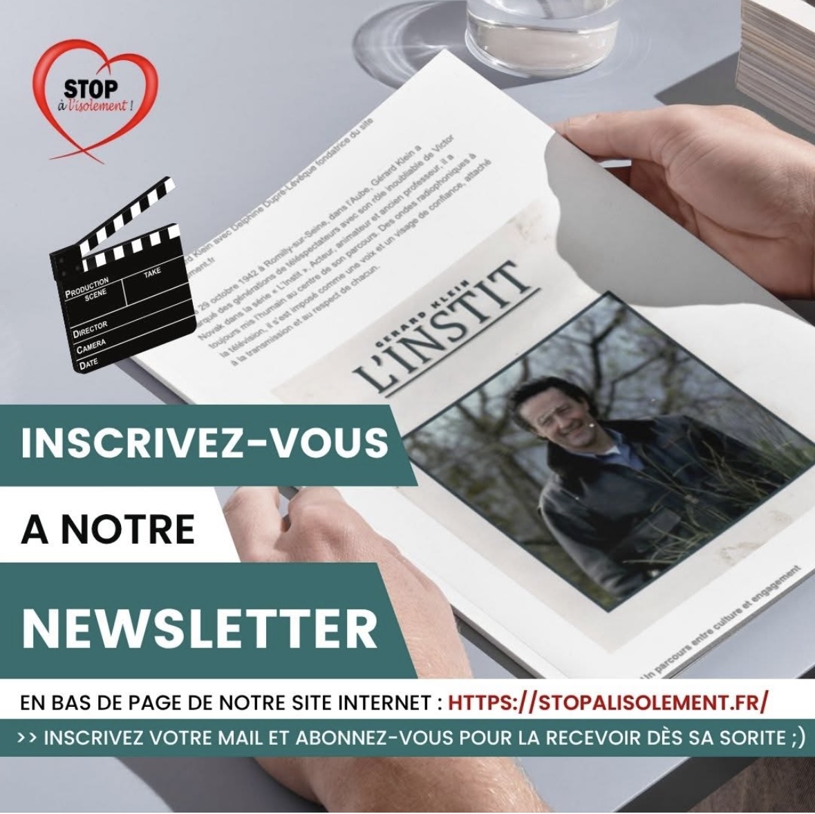 image : Gérard Klein est à la Une de notre Newsletter: abonnez-vous!