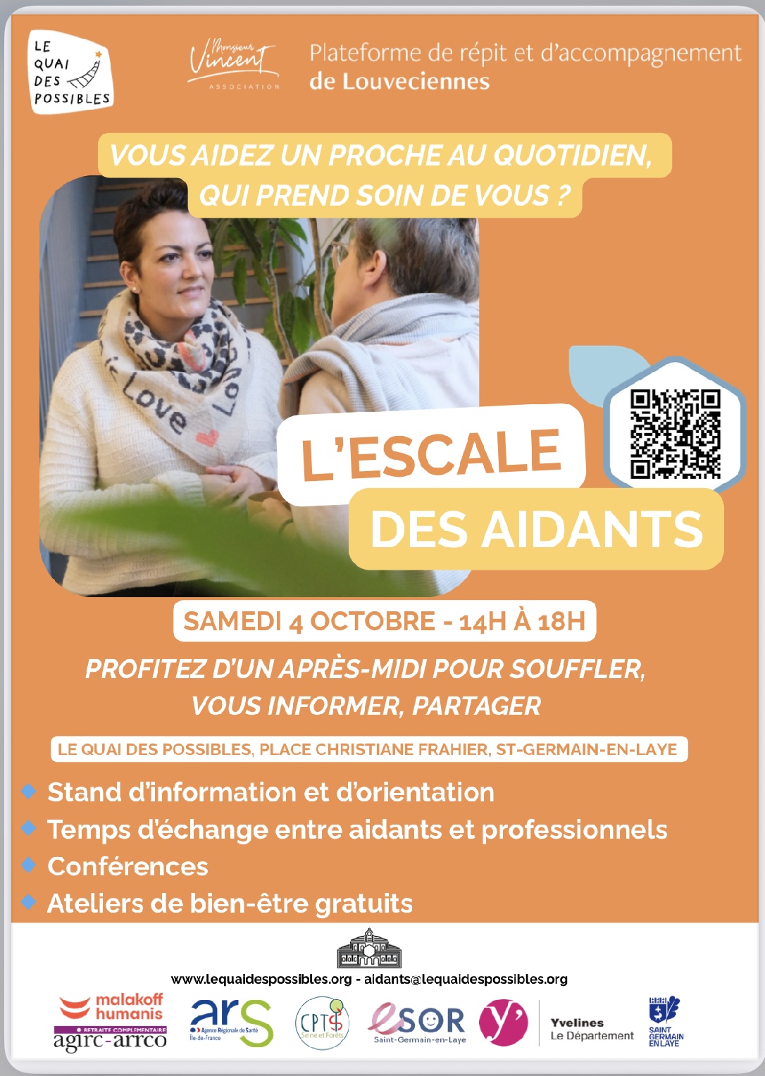 image : L'escale des aidants : RDV à St Germain en Laye le 4 octobre 2025