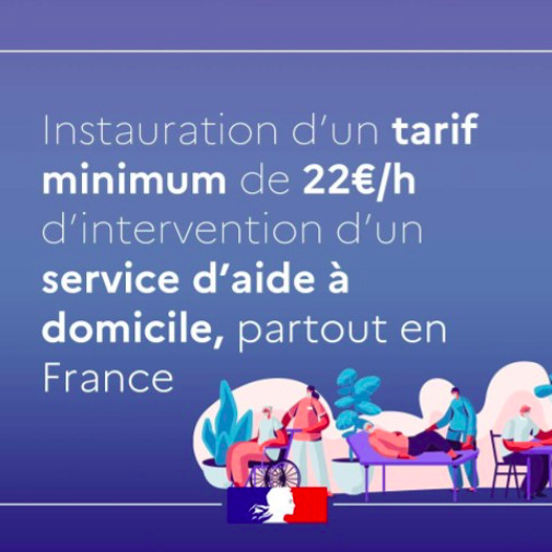 image lien : Service à domicile : 22 euros de l'heure minimum