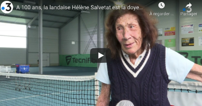 image lien : Une centenaire qui joue au tennis... C'est possible !