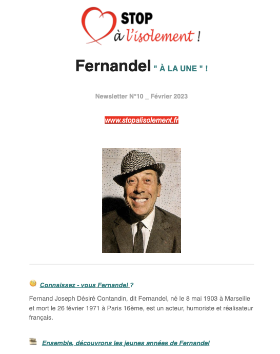 image PDF : Newsletter N°10 - Le GRAND FERNANDEL ! 