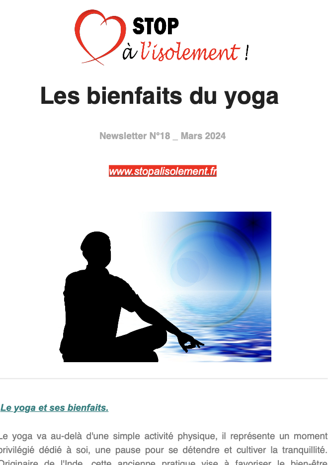 image PDF : Newsletter 18 : les bienfaits du yoga