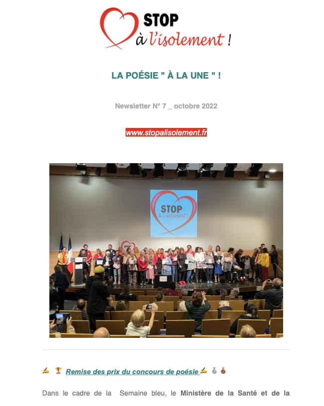 image PDF : Newsletter N°7 - LA POESIE  A LA UNE ! 