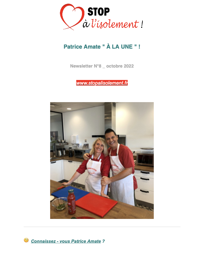image PDF : Newsletter N°8 - Patrice AMATE  "A LA UNE" ! 